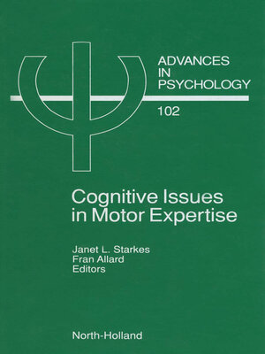 cover image of Cognitive Issues in Motor Expertise